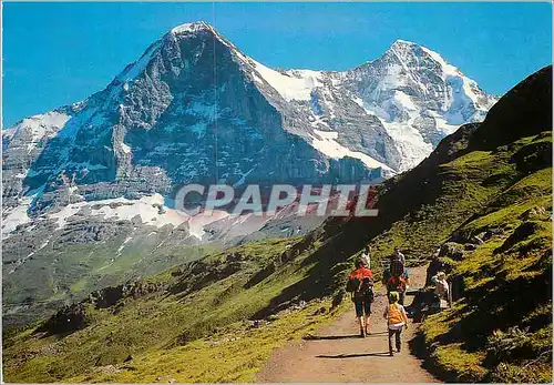 Cartes postales moderne Am Weg Mannlichen-Kleine Scheidegg