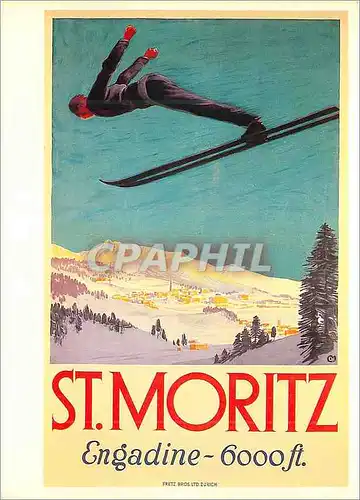 Cartes postales moderne Plakat St. Moritz