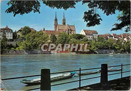 Cartes postales moderne Vue sur le Rhin et la Chathedrale