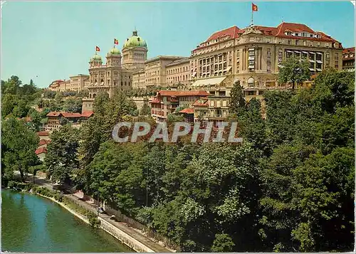 Cartes postales moderne Palais federal et Hotel Bellevue-Palace-Bernerhof
