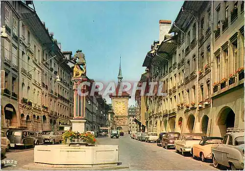 Moderne Karte Kramgasse and Clock-Tower