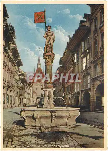 Cartes postales moderne Schutzenbrunnen mit Kofiglurm