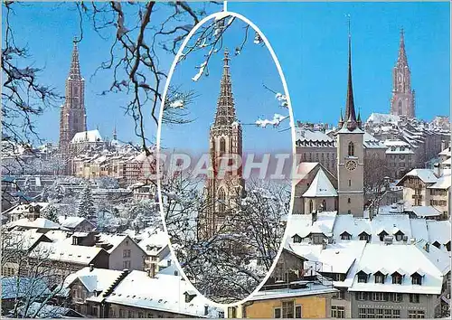 Moderne Karte Munster mit Alstadt