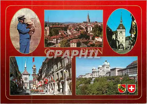 Cartes postales moderne Berengraben  Bundeshaus und Zeitglockenturm