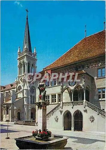 Cartes postales moderne Rathaus mit Venner-Brunnen