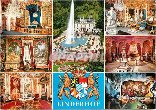 Moderne Karte Royal castle Linderhof