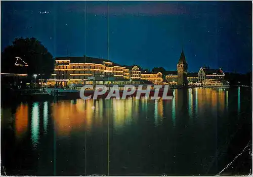 Cartes postales moderne Hafenbeleuchtung Bateau