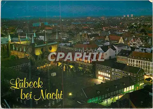 Moderne Karte Lubeck bei Nacht