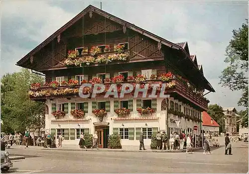 Moderne Karte Hotel Wolf Oberammergau