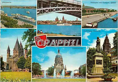 Cartes postales moderne Mainz Views