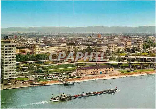 Cartes postales moderne Blick uber den Rhein aut die Stadt Mannheim