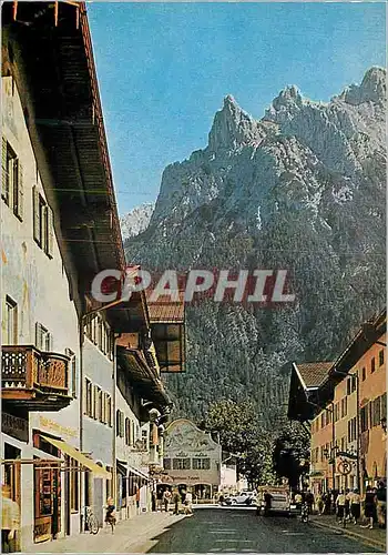 Cartes postales moderne Hochstrasse mit Viererspitze Mittenwald