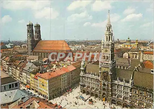 Moderne Karte La Cathedrale et l'Hotel de Ville