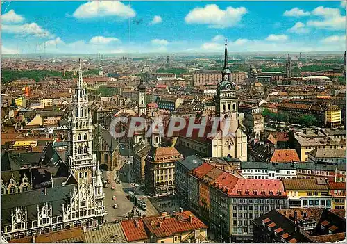 Cartes postales moderne Frauenkirche auf die Stadt