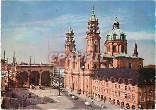 Moderne Karte Feldherrnhalle and Church of Theatines