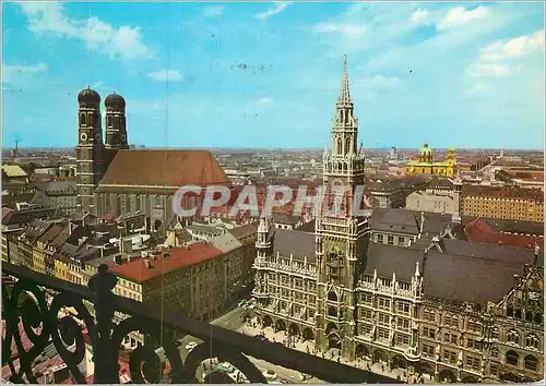 Cartes postales moderne Blick vom Alten Peter auf Rathaus und Frauenkirche