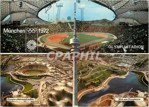 Cartes postales moderne Olympiaturm-Olympiastadion Jeux Olympiques 1972