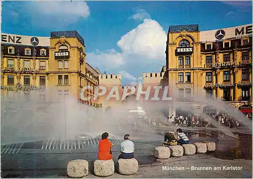 Moderne Karte Brunnen am Karlstor