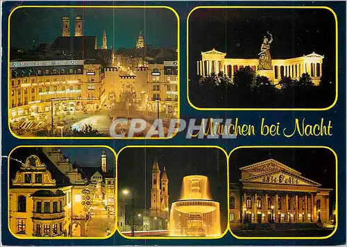 Cartes postales moderne Munchen bei Nacht