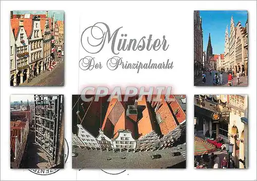 Moderne Karte Munster das Prinzipalmarkt