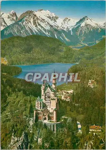 Cartes postales moderne Konigsschloss mit Allgauer und Tiroler Alpen