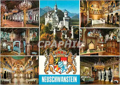 Moderne Karte Neuschwanstein castle