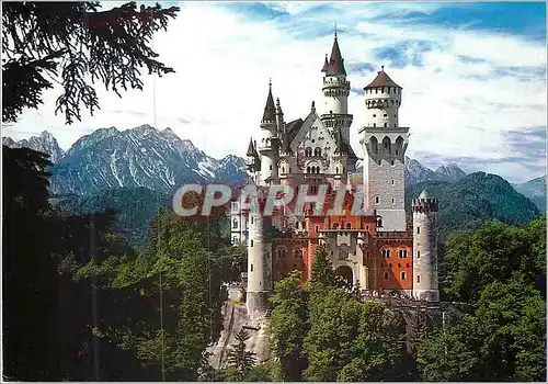 Moderne Karte Neuschwanstein castle