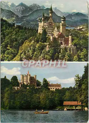 Cartes postales moderne Neuschwanstein castle and Hohenschwangau