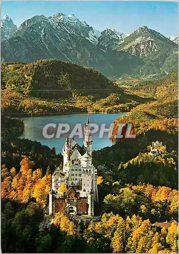 Cartes postales moderne Neuschwanstein castle and Hohenschwangau