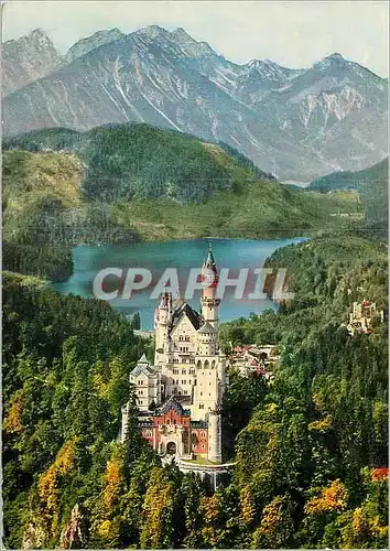 Cartes postales moderne Neuschwanstein castle and Hohenschwangau