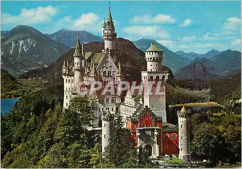 Moderne Karte Neuschwanstein castle