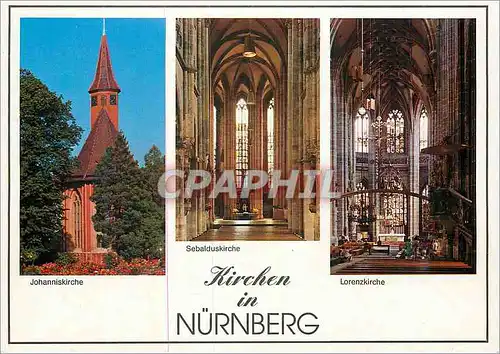 Cartes postales moderne Kirchen in Nurnberg