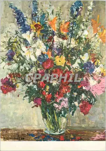 Cartes postales moderne Anton Lamprecht - Gay flowers