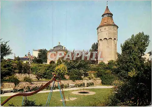 Moderne Karte Pagodenburg und Wasserturm mit Anlagen