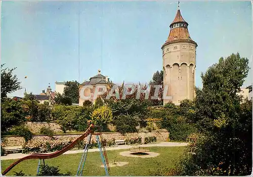 Moderne Karte Pagodenburg und Wasserturm mit Anlagen