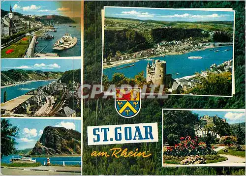 Cartes postales moderne Blick auf St. Goarshausen am Rhein