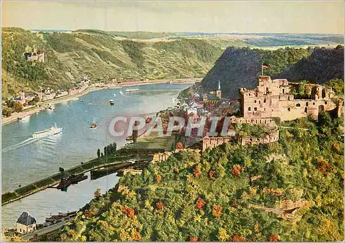 Moderne Karte Burg Rheinfels