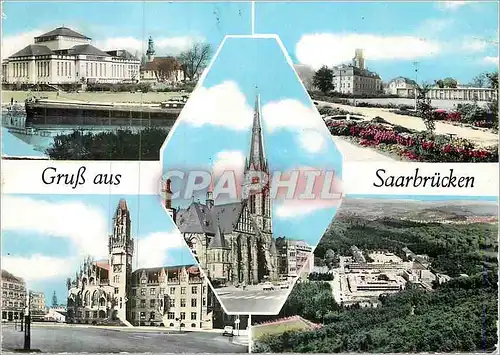 Moderne Karte Saarbrucken