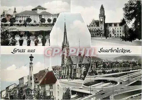 Moderne Karte Saarbrucken