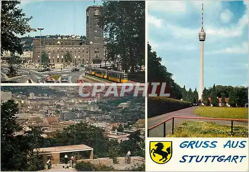Cartes postales moderne Fernsehturm  Hauptbahnhof