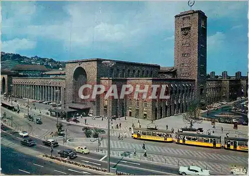 Moderne Karte Hauptbahnhof und Hindenburgplatz Tramway