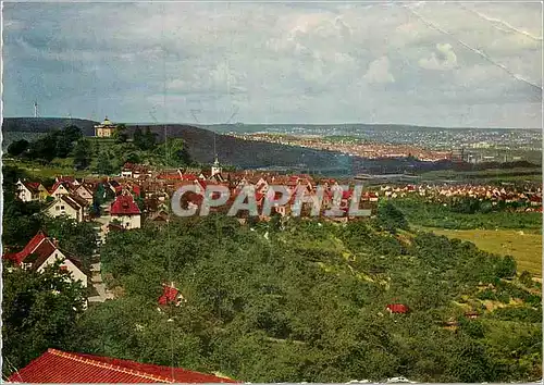 Cartes postales moderne Blick auf Rotenberg mit Grabkapelle und Stuttgart