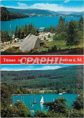 Moderne Karte Titisee im Hochschwarzwald