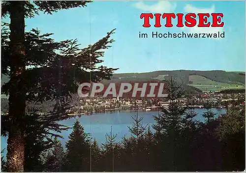 Moderne Karte Titisee im Hochschwarzwald