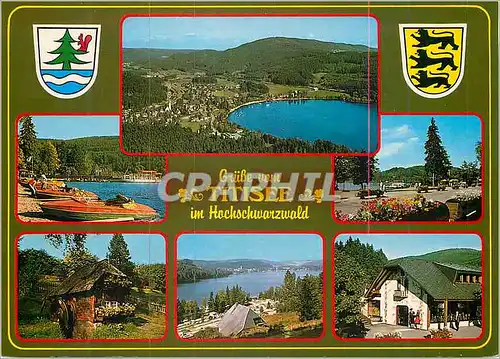 Moderne Karte Titisee im Hochschwarzwald