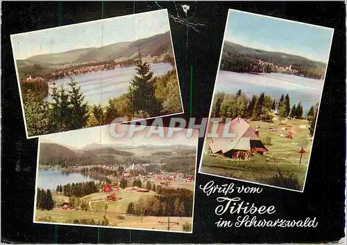 Moderne Karte Grusse vom Titisee im Hochschwarzwald