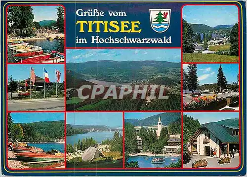 Moderne Karte Titisee im Hochschwarzwald