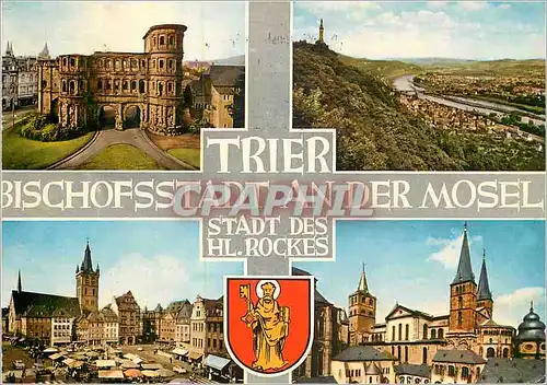 Moderne Karte Trier an der Mosel