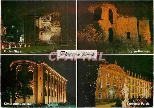 Cartes postales moderne Trier bei nacht