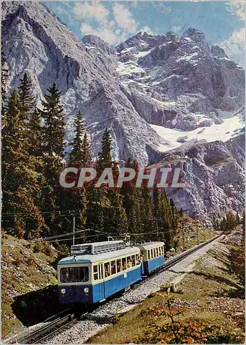 Cartes postales moderne Bayerische Zugspitzbahn Train Funiculaire